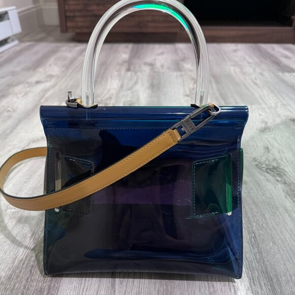 [Boyy] Color Block PVC Handle Bag - Picture 2 of 4